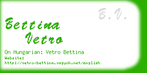 bettina vetro business card